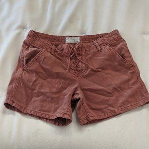 Mauve Free People Tie Front Shorts